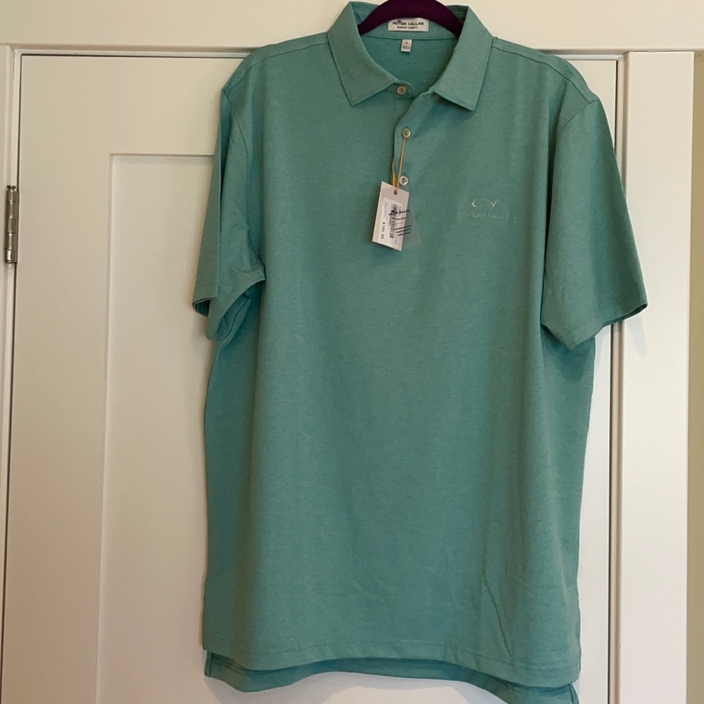 Peter Millar golf shirt with Cordevalle logo.